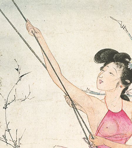 弓长岭-胡也佛的仕女画和最知名的金瓶梅秘戏图